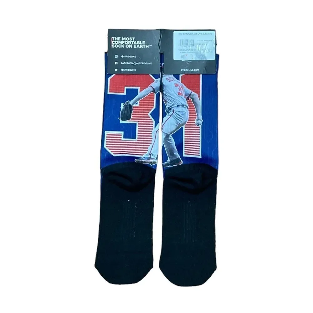 Strideline Washington Max Scherzer Baseball Socks, Size M/L, NWT‎